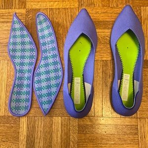 Rothy’s Lilac/Periwinkle/Purple The Point shoe sz 10.5